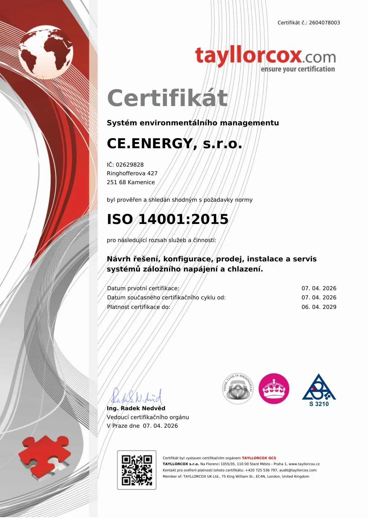 ISO 14001 Management životního prostředí
