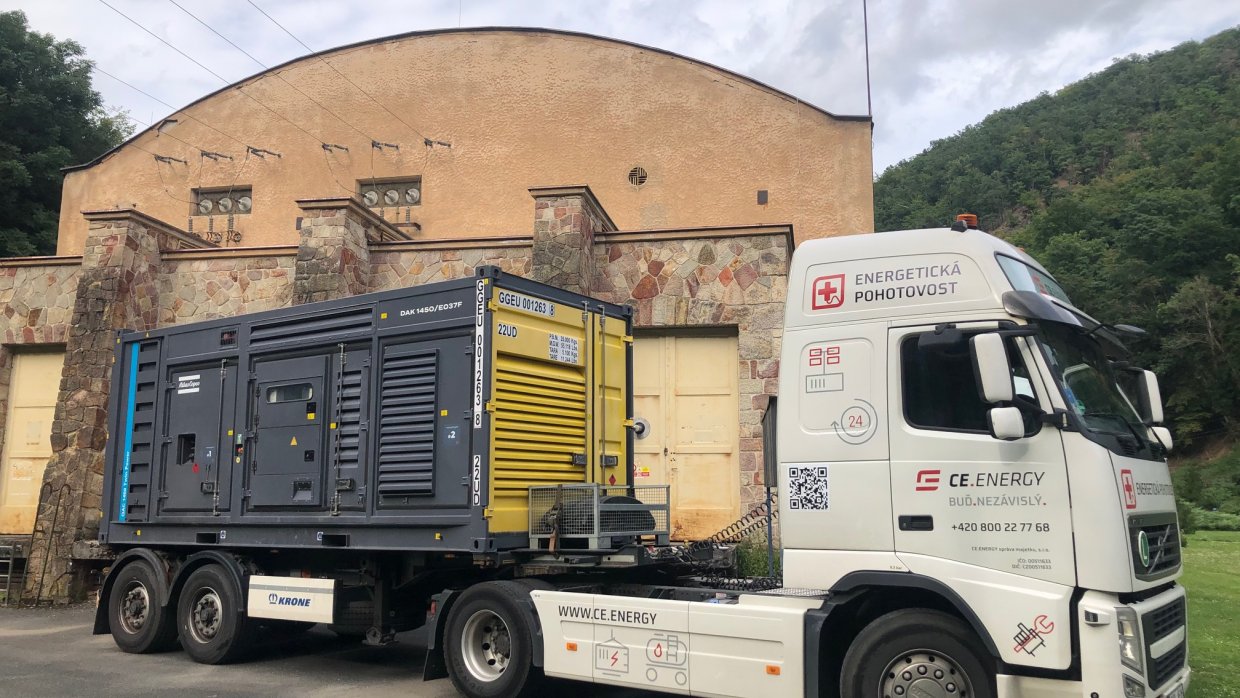 Mobilní energie k pokrytí odstávky vždy na místě a včas