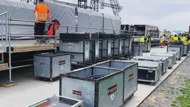 Mobilní energie od CE.ENERGY pro koncerty RAMMSTEIN, METALLICA, GUNS N’ ROSES, IRON MAIDEN a další. (Praha- léto 2022)